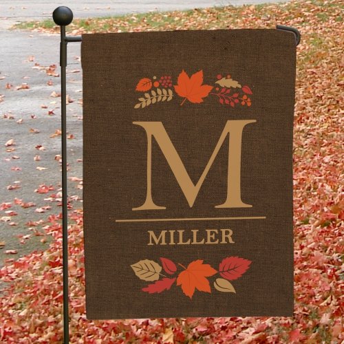 Fall Personalized Double Sided Garden Flag