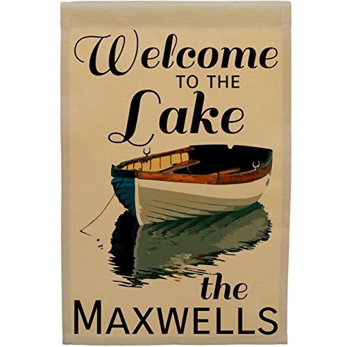 Welcome to the Lake Personalized Cabin or Lake House Garden Flag