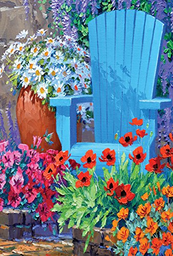 Toland - Adirondack Arrangement - Decorative Summmer Flower Floral Relax USA-Produced House Flag