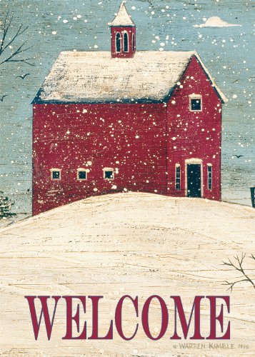 Toland Home Garden Welcome Winter 28 X 40-inch Decorative Usa-produced House Flag