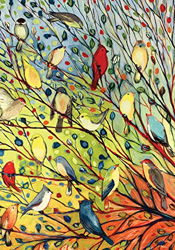 Toland - Tree Birds - Decorative Colorful Bright Collage Fall Autumn Spring USA-Produced Garden Flag