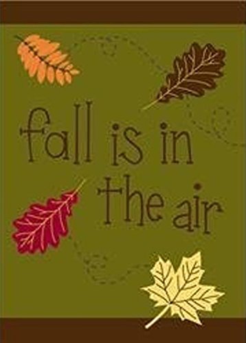 Autumn Leaves Decorative Outdoor Flag Fall is in the Air 28 x 39