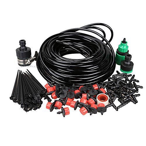 Hrph 20m DIY Micro Drip Irrigation System Plant Self Watering Garden Hose Kits