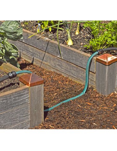 Gardeners Supply Snip-n-Drip Soaker Hose System Drip Irrigation With Fittings 12 Inch by 50-Feet Includes Quick Connect