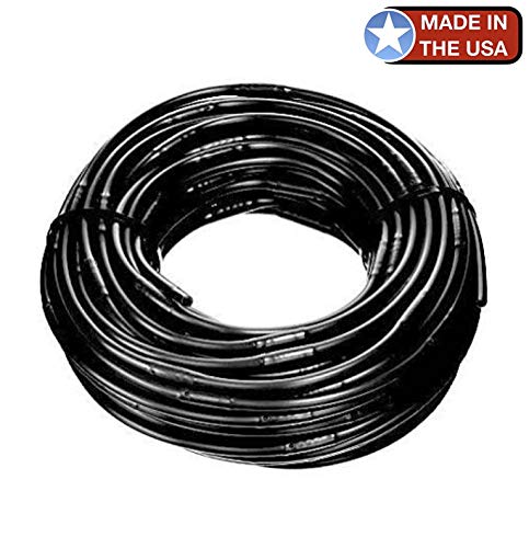 100 ft Roll Drip Irrigation Line 14 Tubing Roll 6 Emitter Spacing 52 GPH Color Black 170 ID x 240 OD - Will Work from Gravity Feed 100 Foot Roll