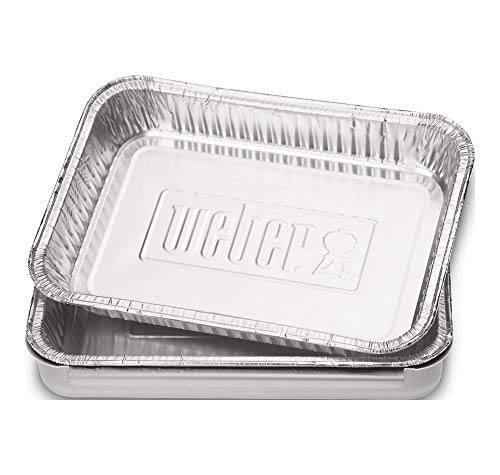 Weber 6415 Small 7-12-Inch-by-5-inch Aluminum Drip Pans Set of 10