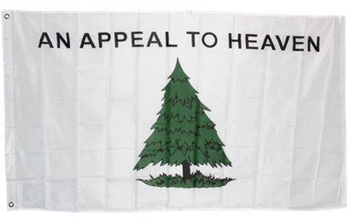 3X5 An Appeal To Heaven Flag Liberty Tree Includes 2 Nylon Flag Pole Clips