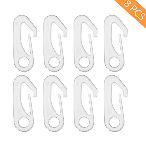 8 PCS Heavy Duty Flag Pole Clip Snap Hooks Pro Nylon FlagPole Hardware Replacement Accessories Compatiable with Rope