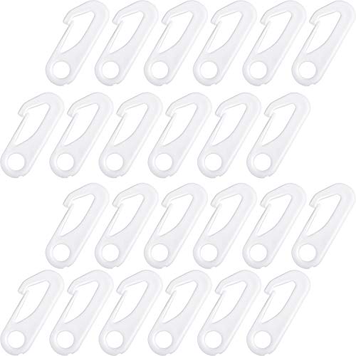 Boao 24 Pieces Flag Pole Clip Snap Hooks Nylon Flagpole Snap Hook Clips Attach Flags Hooks for Flag Pole Accessory