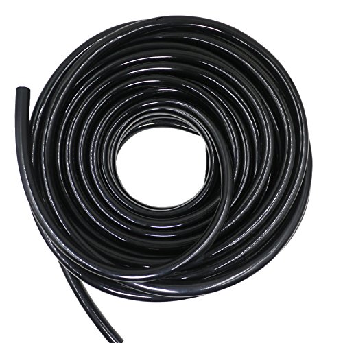 Koram 12 Drip Irrigation Tubing Blank Distribution Hose PVC 13mm051 Inner Diameter with Plant Garden Labels 100ft Roll