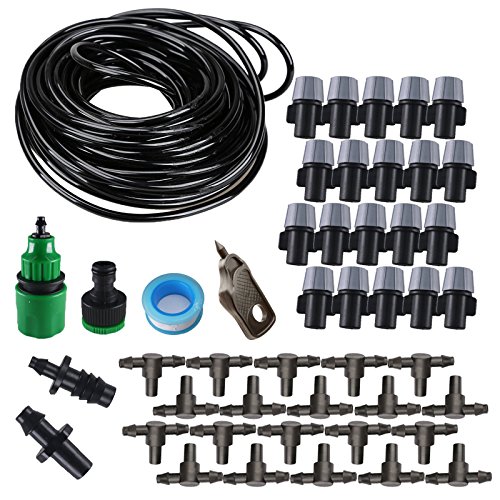 Koram Easy Set 1/4" Blank Distribution Tubing Irrigation Gardener's Greenhouse Plant Watering Atomizing Nozzle