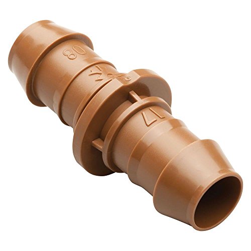Rain Bird Bc50/4pk Drip Irrigation Barbed Coupling Fitting, Fits All 1/2" - 5/8" Tubing, 4-pack