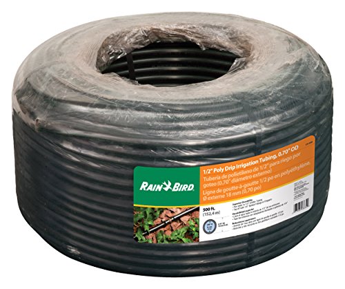 Rain Bird T70-500s Drip Irrigation .700" Blank Distribution Tubing, 500', Black