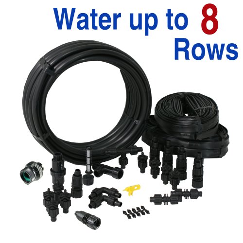 Drip Tape Irrigation Kit For Row Cropsamp Gardens Deluxe Size