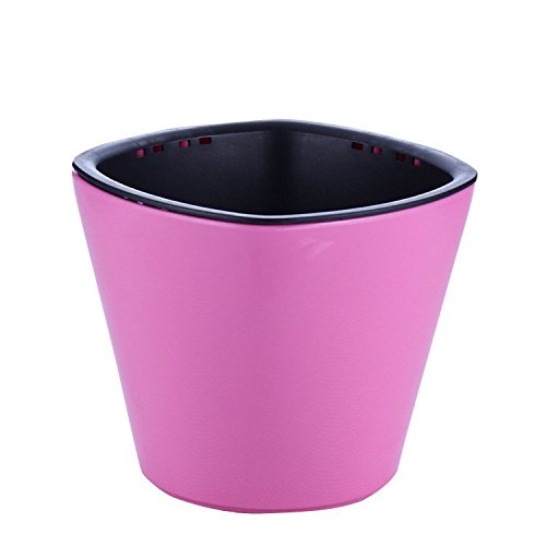 Gift Pro Automatic Watering System Self Watering Planters Pots Containers Probes for Decoration of Home Office Desk Garden Flower Shop Pink