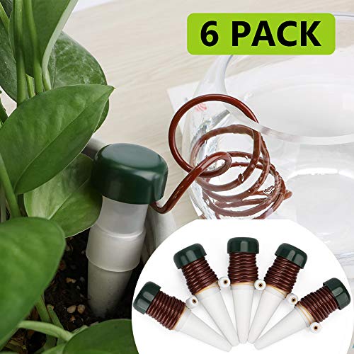 Self-Watering Stakes Automatic Plant Drip Irrigation Vacation Garden Watering System Devices 6 Packs 6 pcs