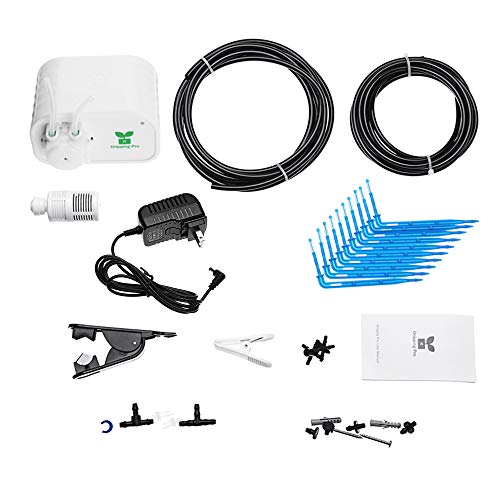 Galapara Drip Irrigation Kits Automatic Micro Irrigation System Garden Patio Water Mister Dripper Accessories Kit Sprinkler 10 Drops of Arrows USB Port Plants Self Watering System APP