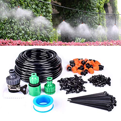 WisMilty Garden Irrigation SystemAutomatic Micro Irrigation System Kit Saving Water50ft 14 Blank Distribution Tubing Hose for Greenhouse Cooling Suite Plant Watering Irrigation System