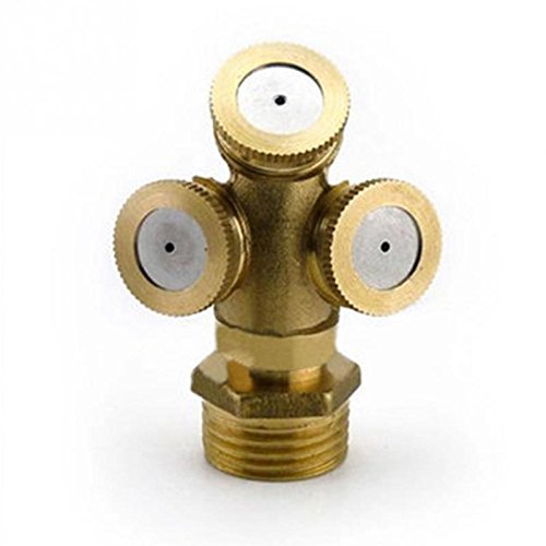 Sprayer To Cool Dust 12 Brass Agricultural Mist Spray Nozzle Garden Irrigation System lawn Sprinkler Irrigation Nozzle -Pier 27