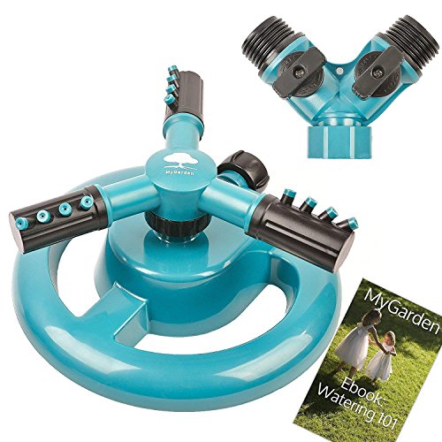 MyGarden Lawn Sprinkler Automatic Garden Water Sprinklers Lawn Irrigation System 3600 Square Feet Coverage