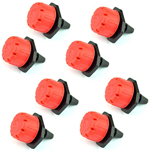 Jmkcoz 50pcs Garden Adjustable Micro Drip Irrigation Watering Tool Misting Micro Flow Dripper Drip Head 1/4''