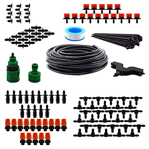 Heaven2017 15 Meters Hose Drip Irrigation Watering System Kit Gardening Plant Sprinkler Dripper Set