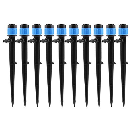 10pcs 360 Degree Irrigation Watering Sprinkler Spray Dripper Garden Plant Watering Nozzle Garden Drippers Maintenance Equipment Kangsanli