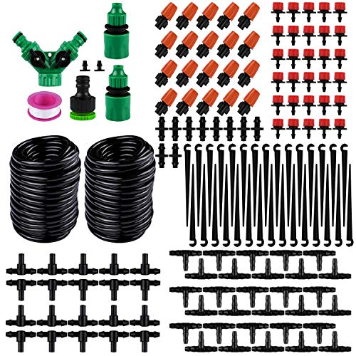 PiscatorZone Drip Irrigation Kits98ft Garden Irrigation System with 14 Blank Distribution Tubing Watering Drip KitDIY Saving Water Automatic Irrigation Equipment Set 30m98ft Irrigation Systemc