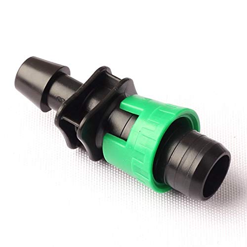 CHENTAOCS 10pcs 16mm Lock Ring by-Pass Connectors Drip Irrigation Tape Fittings Brand Safety Quality Garden Micro Spray Soft Pipe Joint Size  16mm Fittings