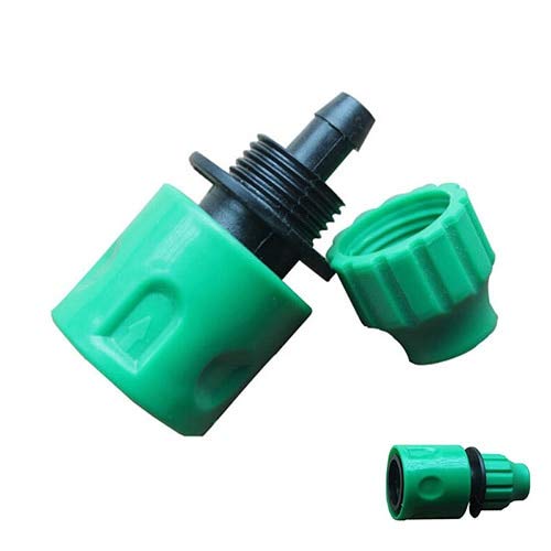Connector - 34mm Irrigation Hose Connector With 1 4 Quot Barbed Garden Fast Coupling Adapter Drip Tape 3 8 - Water Connectors Garden Garden Water Connectors Drip Irrigation Tape Thread To