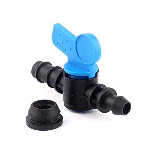 HANDYCRF 5pcs 16mm PE Pipe Socket Type Bypass Ball Valve Drip Irrigation Tape Connector Micro Irrigation Hard Pipe Bypass Valve  Washer DiameterFor 16mm PE Pipe Color16PE Bypass Valve
