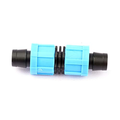 HENGTONGWANDA 5pcs Straight-Through 16mm Drip Irrigation Tape Connectors Thread Lock Design More Fixed Garden Irrigation System Tape Joint