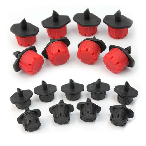 New 100 Pcs Full Circle Micro Drip Irrigation Emitters Drippers Sprinklers Set