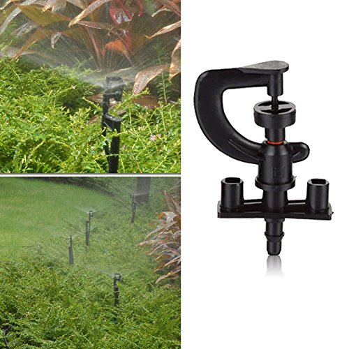 Easydeal A Pack of 50Pcs Plastic Garden Lawn Greenhouse Irrigation G-type Micro Sprinkler Heads
