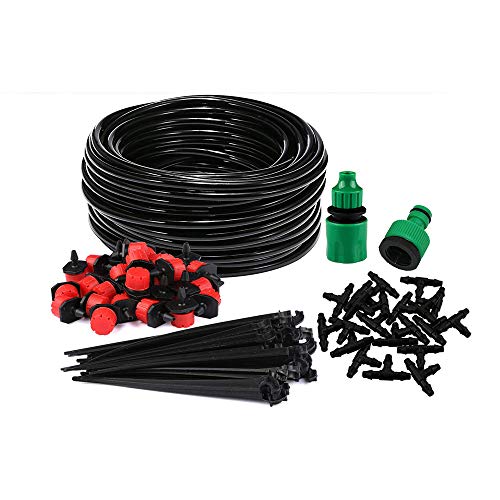 AOZBZ Drip Irrigation Kit Garden Irrigation System Greenhouse Irrigation Equipment with 656ft Hose 20 Droppers DIY Saving Water and Time