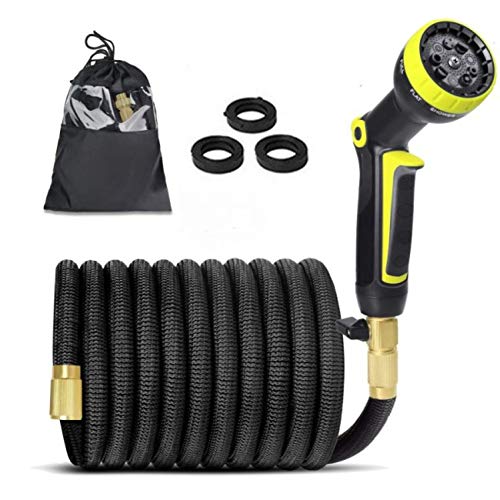 Extendable TPE Garden Hose Jardin Flexible Magic Hoses Pipe High Pressure Car Wash Water Gun Nozzle Greenhouse Irrigation System25FtHose Set