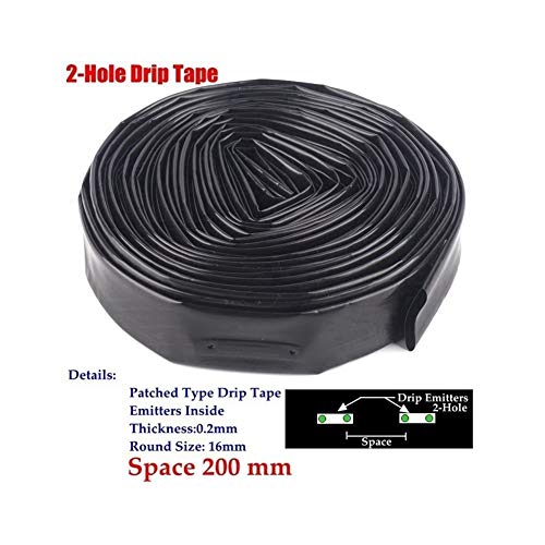 HUIJUNWENTI 5~50m16mm 2-Hole Greenhouse Irrigation drip Tape Under Irrigation Film Micro drip Hose Irrigation System Soaker Hose aerodynamic