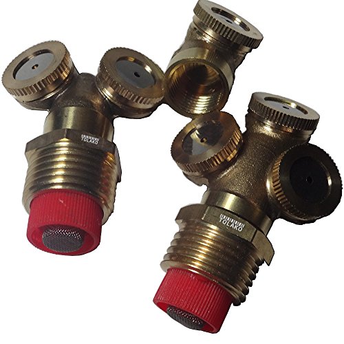 Rocsai Brass Agricultural Mist Spray Nozzle Garden Irrigation System 3pcsset