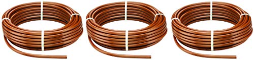 Rain Bird ET63-100S Drip Irrigation Pressure Compensating 12 700 OD Emitter Tubing 18 Emitter Spacing 100 Roll Brown Pack of 3