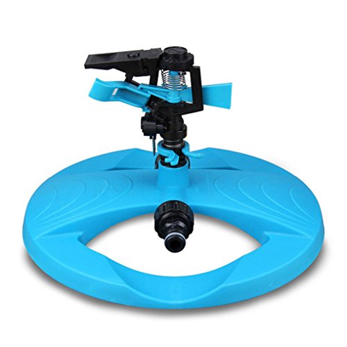 Lawn Water SprinklerOmaxy Automatic Garden Lawn Impulse Sprinkler 360 Degree Rotation Save Water System