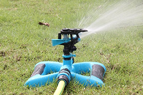 Skyle Lawn And Garden Water Oscillating Hose Sprinkler Durable Inlet Connection Pressure Nozzles Circular 360