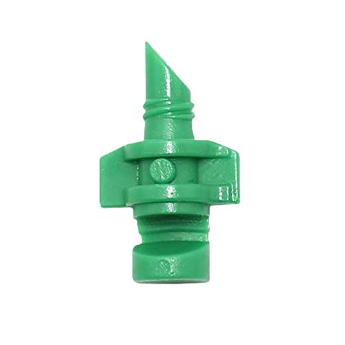 JUNHEA3 50 Pcs Micro Garden Lawn Water Spray Misting Nozzle Sprinkler Watering Irrigation Heads Atomizing Misting Sprayer 180 Degree Green