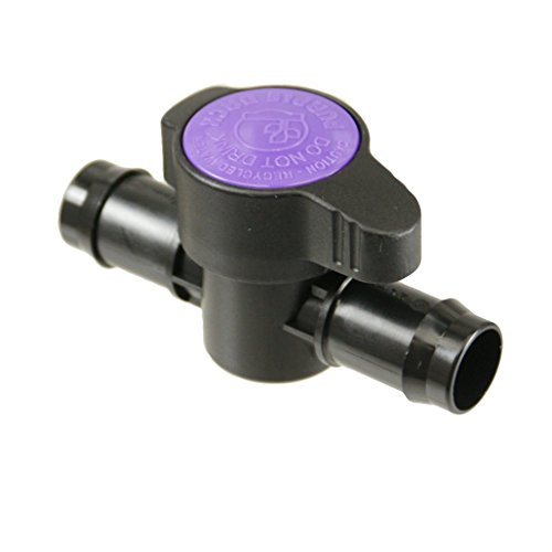 Antelco 34&quot Barb Tubing Coupling Valve - Purple For Drip Irrigation