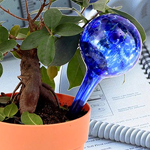 3pcs Garden Glass Ball Automatic Drip Watering Tool Potted Plant Irrigation Controller Random Color