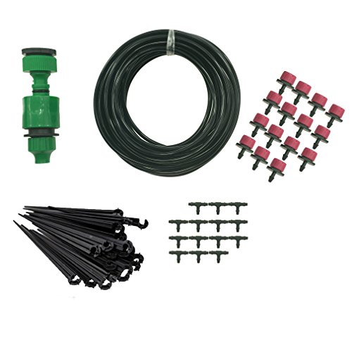 Philonext Drip Irrigation Kit hose 33 Feet  Irrigation Gardeners Greenhouse Plant Watering - 14&quot Blank Distribution