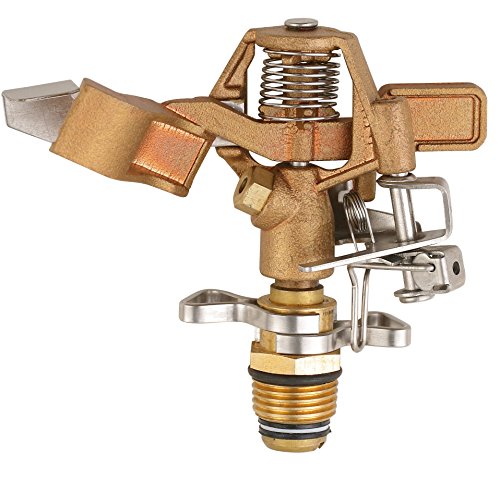 A5001 Heavy Duty Brass Impact Head Sprinkler 0-360 Degree 20-40 Up to 5000 SQF Coverage