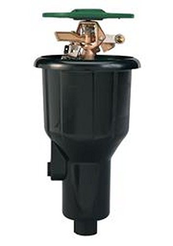 Orbit 55034 Sprinkler System Satellite Brass 2-12-inch Pop-up Impact Canister With 25 To 45 -foot Coverage