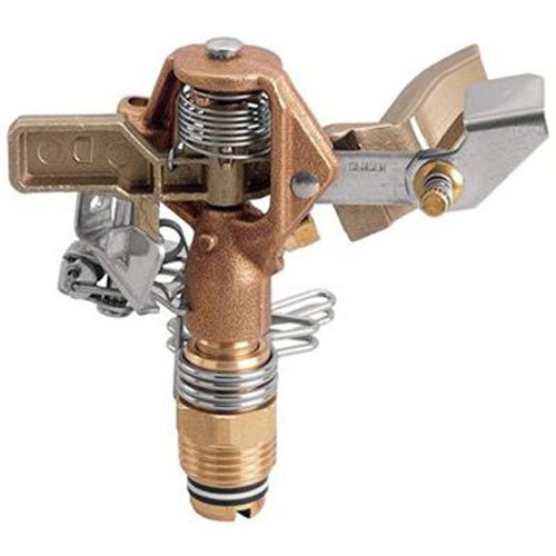 Orbit Sprinkler System 12-Inch Brass Impact Head with 20-40-Foot Coverage 55032