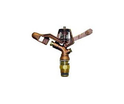 Qvs 139525 Full Circle Brass Impact Sprinkler 34-inch Gold