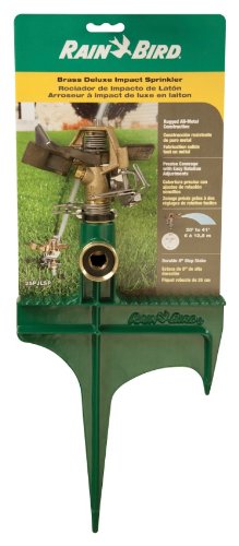 Rain Bird 25pjlsp Brass Impact Sprinkler On Large Spike Adjustable 0&deg To 360&deg Pattern 20 - 41 Spray Distance